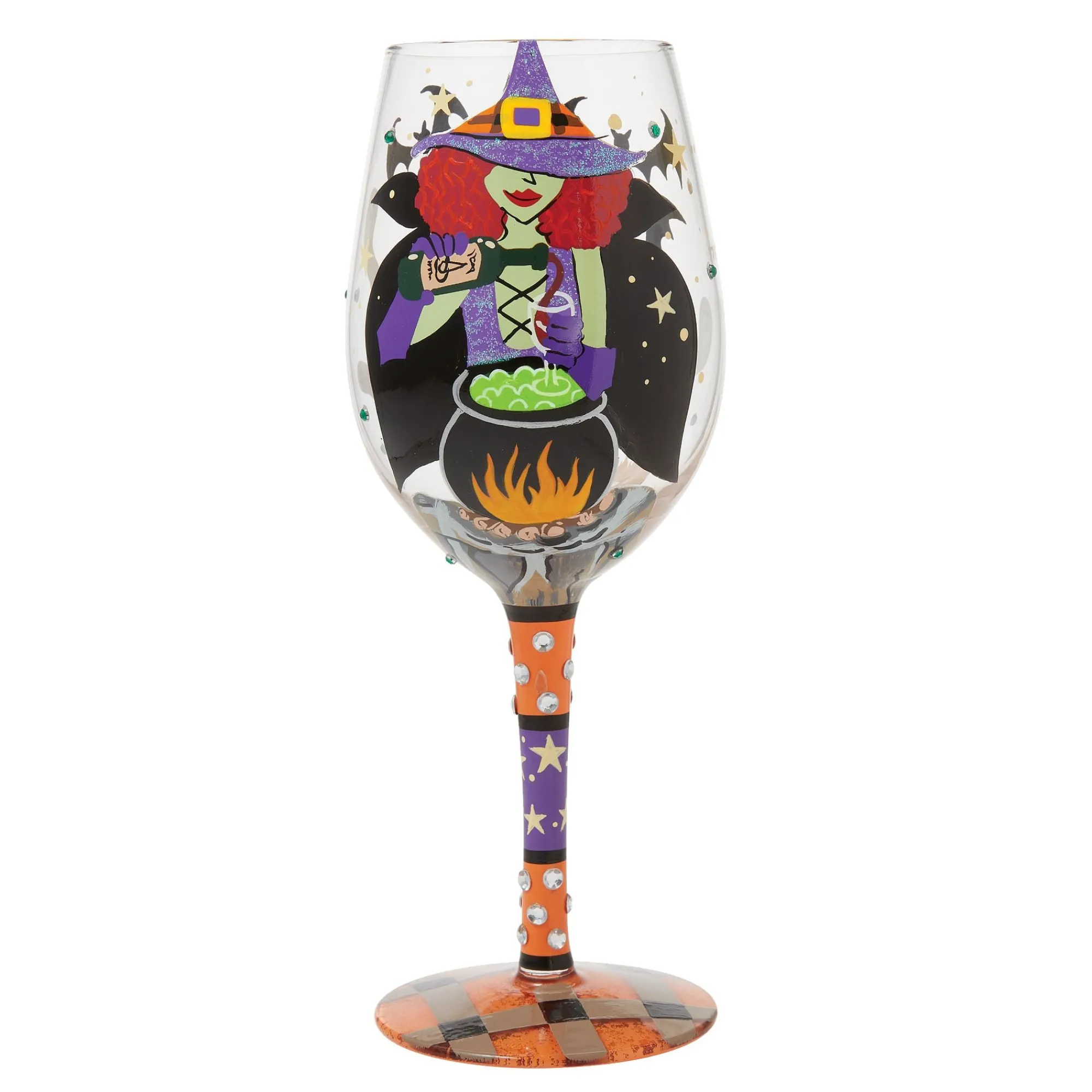 Enesco Gift Drinkware | Working Witch Wine Glass