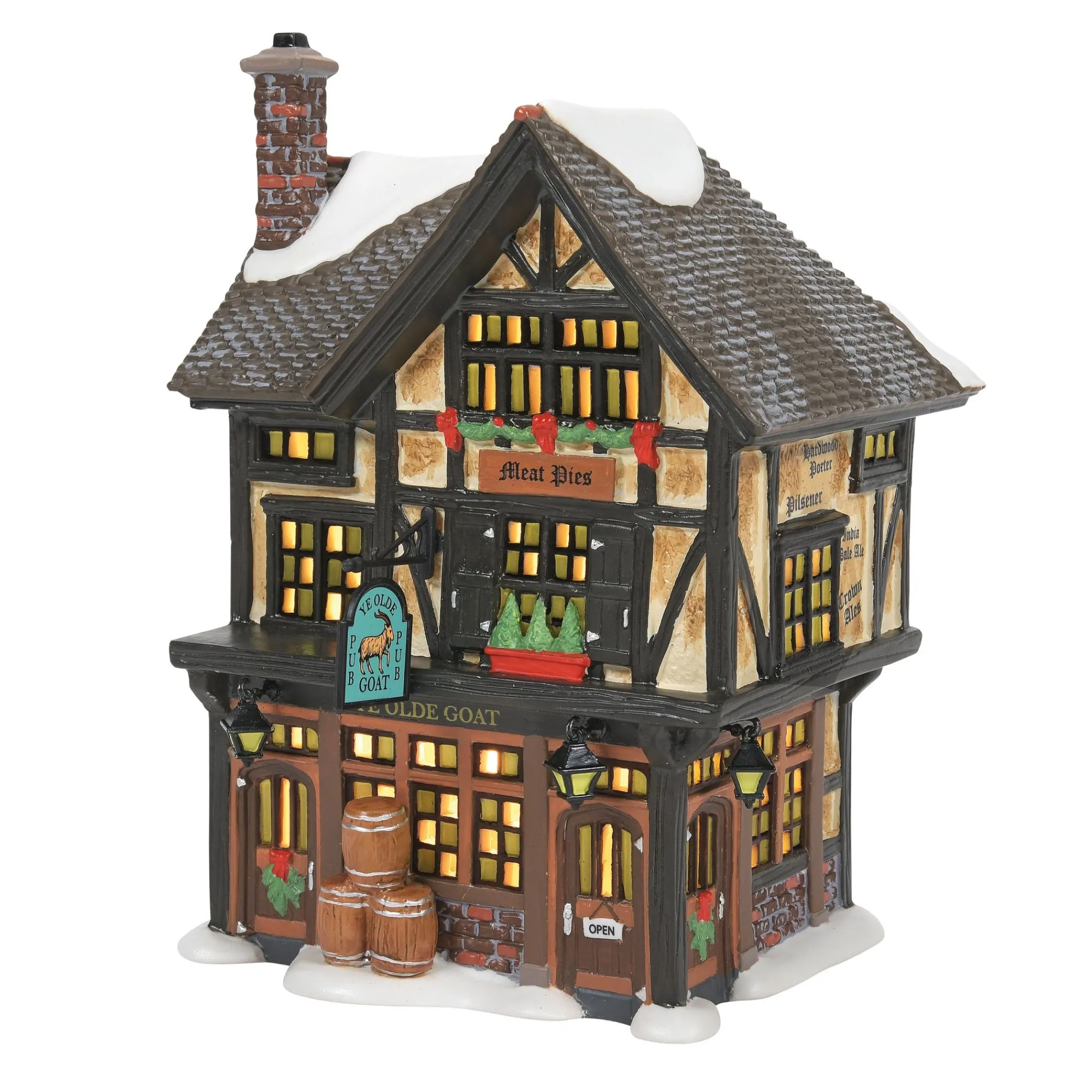 Department 56 Village Lighted Buildings | Ye Olde Goat Pub